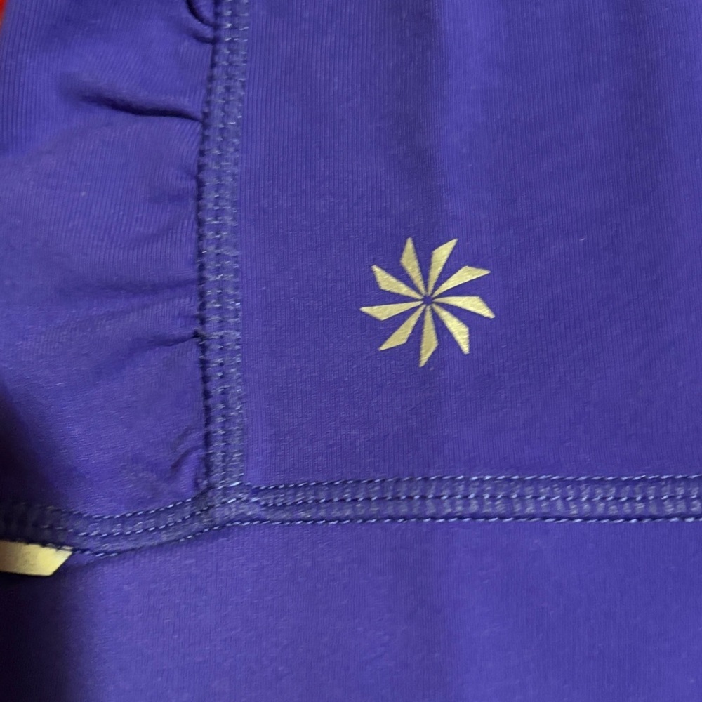 Athleta Vibrant Blue Cropped Leggings - Picture 2 of 6